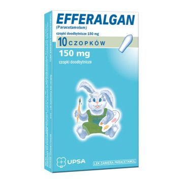Efferalgan, 150 mg, czopki doodbytn.,(i.rów),InPh,Bułg,10szt