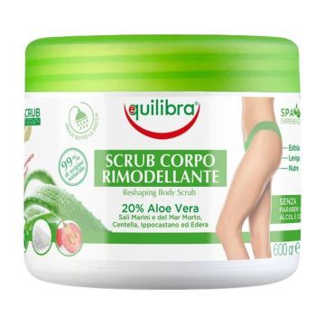 Equilibra, peeling, do ciała, aloesowy, modelujący, 600 ml