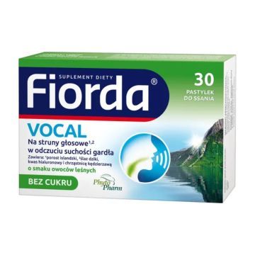 Fiorda Vocal o sm.owoców leśnych, pastyl.do ssania, 30 szt