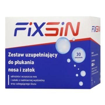 Fixsin, zestaw do płukania nosa i zatok, zestaw uzupełniający, 30 saszetek