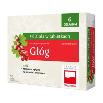 Głóg, tabletki powlekane, 90 szt.