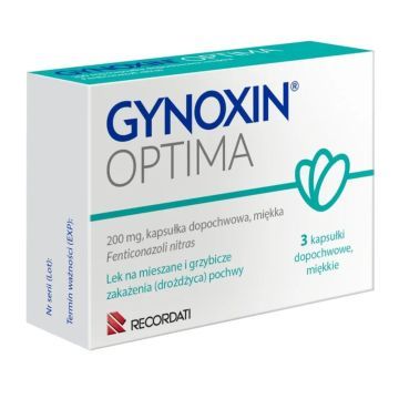 Gynoxin Optima, 200 mg, kapsułki dopochwowe (i.rów),Fran,3szt