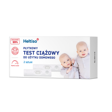 HELTISO Test ciążowy płytkowy do użytku domowego, 2szt.