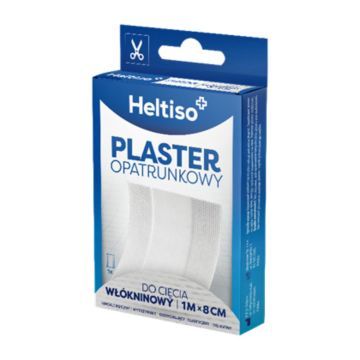 HELTISO, Plaster opatrunkowy do cięcia włókninowy 1mx 8cm, 1 szt.