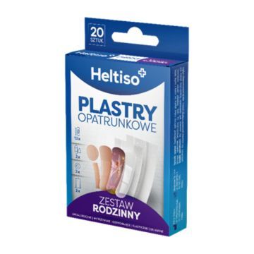HELTISO, Plastry opatrunkowe Zestaw Rodzinny, 20 szt. 