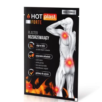 Hot Plast Forte, plaster rozgrzewający,  9x14cm, 1 szt