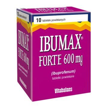 Ibumax Forte, 600 mg, tabl.powl., 10 szt
