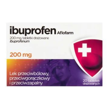 Ibuprofen Aflofarm, 200 mg, tabletki drażowane, 20 szt.