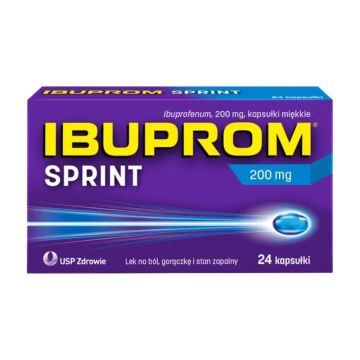 Ibuprom Sprint Caps, 200 mg, kapsułki miękkie, 24 szt.