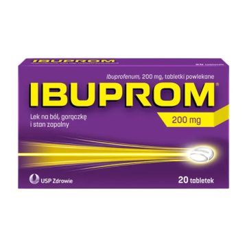 Ibuprom, 200 mg, tabl.powl.,20 szt