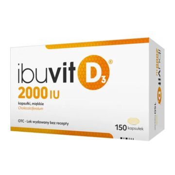 Ibuvit D3 2000 IU, 2000 IU, kaps.miekkie,150 szt