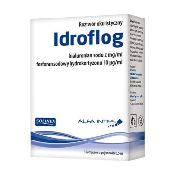 Idroflog, roztw. okulististyczny, 0,5 ml, 15 amp