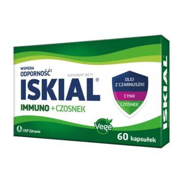 Iskial Immuno + Czosnek, kaps., 60 szt