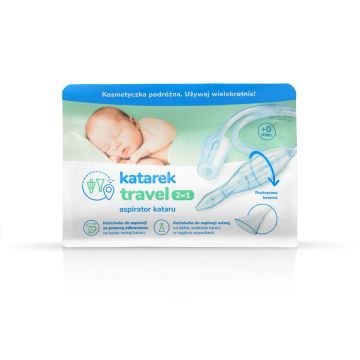 Katarek travel 2w1, aspirator do nosa, 1 szt.