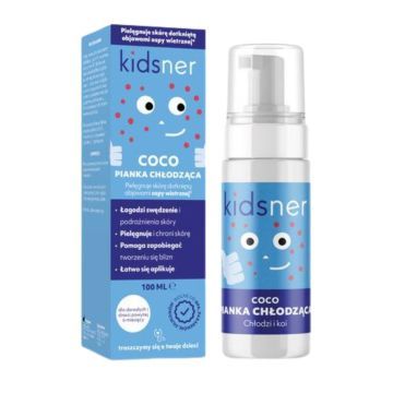 Kidsner Coco, pianka,chłodz.,piel.sk.z ospą wietrzną, 100ml