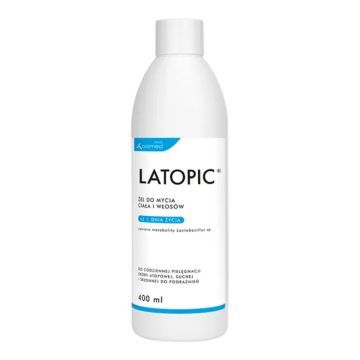 Latopic, aktywny żel do mycia ciała i włosów, 400 ml