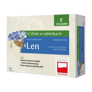 Len, tabletki do ssania, 60 szt.