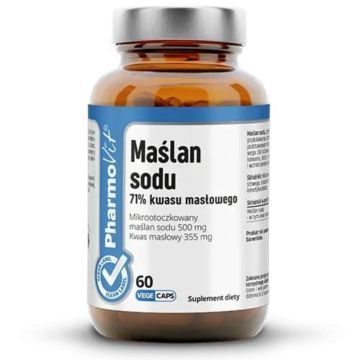 Pharmovit, Maślan sodu 71% kwasu masłowego, kapsułki, 60 szt.
