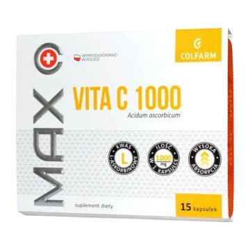 Max Vita C 1000, kaps., 15 szt,PR.PRZED,1927/17