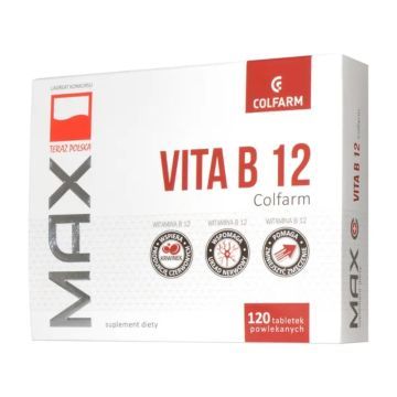 Max Vitaminum B12 Colfarm, tabletki, 120 szt.