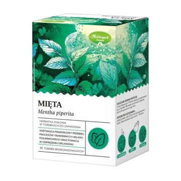 Mięta, herbatka zioł., 2 g, 30 sasz.