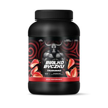 BYCZKU Białko Byczku truskawka, 1000g  