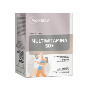 Novativ Multiwitamina 50+, tabletki powlekane, 60 sztuk