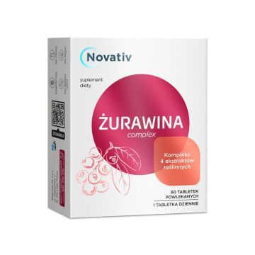 Novativ Żurawina complex, tabletki, 60 sztuk