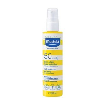 Mustela Bebe-Enfant, spray,p/slon.,b.wys.ochr.SPF50+,200 ml