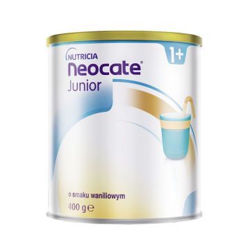 Neocate Junior 1+, żywność specjalnego przeznaczenia medycznego o smaku waniliowym, 400 g