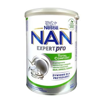 Nestle Nan ExpertPro Total Comfort, kolki, zaparcia, ulewania dla niemowląt od urodzenia, 400 g