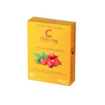 Nexon Pharma, Witamina C 1000 mg z ekstrakt z kwiatów róży dzikiej kapsułki, 30 szt.