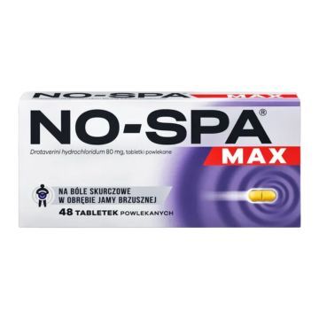 No-Spa Max, 80 mg, tabl.powl., 48 szt