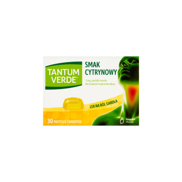 Tantum Verde sm.cytrynowy, 3 mg, pastyl.twarde, 30szt,blist.