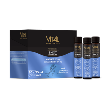 Vit4l Vital for life Shot magnezowy, płyn, 20 x 25ml