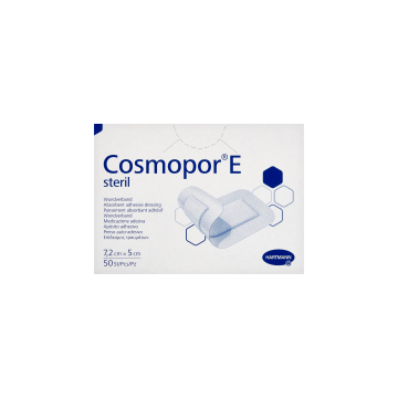 Cosmopor E, plastry opatrunkowe jałowe, 7,2 x 5 cm, 50 szt.