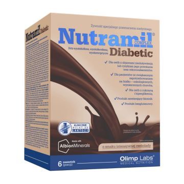 Olimp Nutramil Complex Diabetic,sm.int.czekol.,prosz.,6sasz
