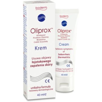 Oliprox, krem usuwający objawy łojotokowego zapalenia skóry, 40 ml