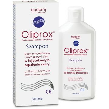 Oliprox, szampon oczyszczający w łojotokowym zapaleniu skóry, 200 ml