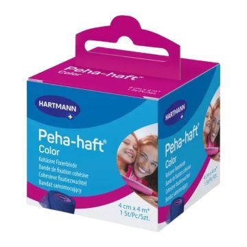 Opaska podtrz.Peha-haft Color, 4 cm x 4m, 1 szt