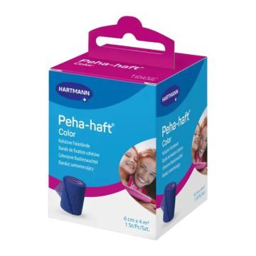 Opaska podtrz.Peha-haft Color, 6 cm x 4m, 1 szt