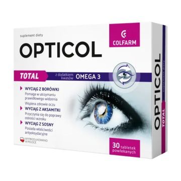 Opticol Total, tabletki powlekane, 30 szt.