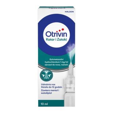 Otrivin Katar i Zatoki, 1 mg/ml, aer.do nosa, 10 ml, but.