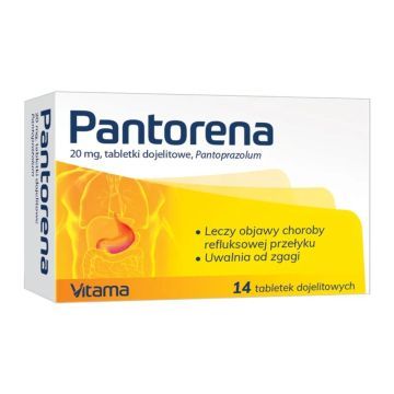 Pantorena, tabletki dojelitowe, 20mg, 14 szt.