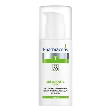 Pharmaceris T Sebostatic, krem,p/trądz.,norm,zwęż.pory,50 ml
