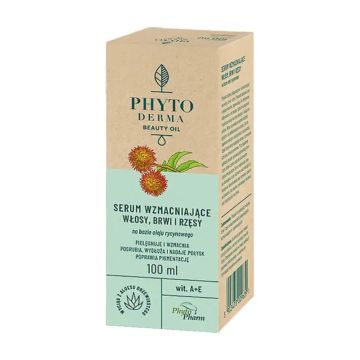 Phytoderma Beauty Oil, serum, wzmacn.,włosy,brwi,rzęsy,100ml