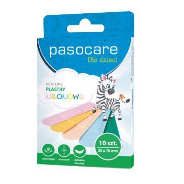 Zestaw Pasocare Kids Line, plastry neonowe, 19 x 72 mm, 10 szt.