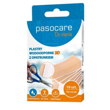 Pasocare Plus 3D, plastry z opatrunkiem, 1 m x 6 cm, 1 szt.