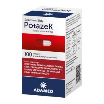 Potazek, kapsułki o zmodyfikowanym uwalnianiu, 100 szt.