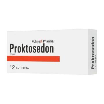 Proktosedon, czopki doodbytnicze, 12 szt.